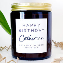 Load image into Gallery viewer, Personalised Birthday Candle Gift - Soy Wax - Choice Of Fragrance