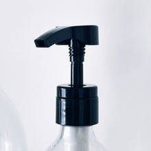 Load image into Gallery viewer, Clear Glass Syrup Dispenser Bottle With White Personalised Label And Plastic Pump