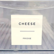 Load image into Gallery viewer, Fridge Storage Container With Lid & White Personalised Waterproof Label