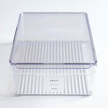 Load image into Gallery viewer, Fridge Storage Container With Lid & White Personalised Waterproof Label