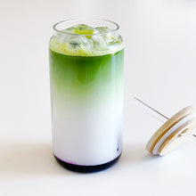 Load image into Gallery viewer, Reusable Glass with Bamboo Lid & Straw