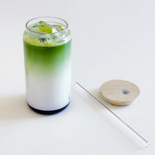Load image into Gallery viewer, Reusable Glass with Bamboo Lid & Straw