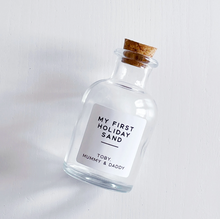 Load image into Gallery viewer, Personalised First Holiday Sand Bottle