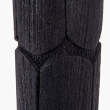 Load image into Gallery viewer, Aurelia Embossed Black Mango Wood Table Lamp - Choice Of Shade Colour