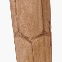 Load image into Gallery viewer, Aurelia natural mango wood table lamp base detail.