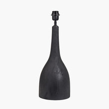 Load image into Gallery viewer, Corella tall black mango wood table lamp.