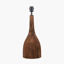 Load image into Gallery viewer, Corella dark chocolate mango wood table lamp base.
