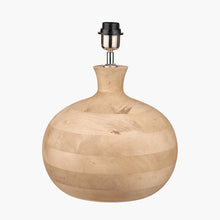 Load image into Gallery viewer, Kiah round natural mango wood table lamp base.