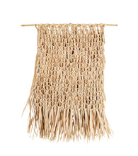 Load image into Gallery viewer, Woven Water Hyacinth Wall Hanging with Pole
