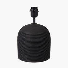 Load image into Gallery viewer, Nelu black mango wood table lamp base.