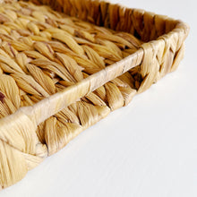 Load image into Gallery viewer, Rectangle Water Hyacinth Tray