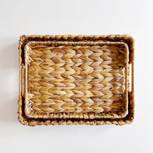 Load image into Gallery viewer, Rectangle Water Hyacinth Tray