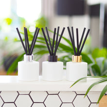 Load image into Gallery viewer, Matt White Glass Diffuser Bottle And Reeds