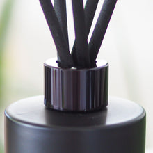 Load image into Gallery viewer, Matt Black Glass Diffuser Bottle And Reeds