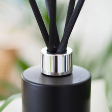 Load image into Gallery viewer, Matt Black Glass Diffuser Bottle And Reeds