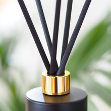 Load image into Gallery viewer, Matt Black Glass Diffuser Bottle And Reeds