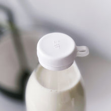Load image into Gallery viewer, Glass Milk Bottle With White Personalised Label