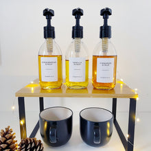 Load image into Gallery viewer, Clear Glass Syrup Dispenser Bottle With White Personalised Label And Plastic Pump
