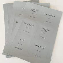 Load image into Gallery viewer, 8cm x 8cm Square Silver Personalised Labels - NOT WATERPROOF