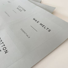 Load image into Gallery viewer, 8cm x 8cm Square Silver Personalised Labels - NOT WATERPROOF