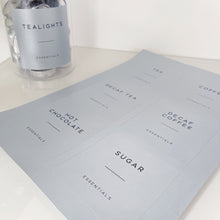 Load image into Gallery viewer, 8cm x 8cm Square Silver Personalised Labels - NOT WATERPROOF