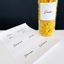 Load image into Gallery viewer, 8cm x 8cm Square White Script Font Waterproof Custom Labels