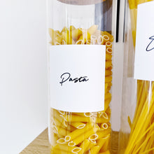 Load image into Gallery viewer, 8cm x 8cm Square White Script Font Waterproof Custom Labels