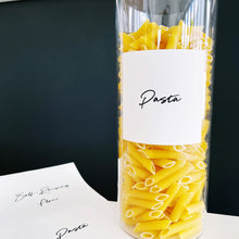 Load image into Gallery viewer, 8cm x 8cm Square White Script Font Waterproof Custom Labels