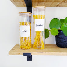 Load image into Gallery viewer, 8cm x 8cm Square White Script Font Waterproof Custom Labels