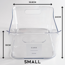 Load image into Gallery viewer, Fridge Storage Container With White Personalised Waterproof Label
