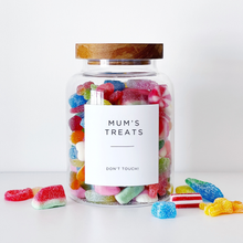 Load image into Gallery viewer, Sweet Storage Jar With Personalised Label - Choice Of Sizes - No Sweets Included
