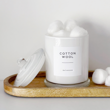Load image into Gallery viewer, Luxury Gloss White Glass Bathroom Jar With Airtight Lid
