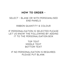 Load image into Gallery viewer, Luxury A4 Personalised Black Gift Box With Magnets &amp; Ribbon
