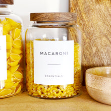 Load image into Gallery viewer, Large Kitchen Storage Jar With Airtight Acacia Wood Lid And Personalised Label
