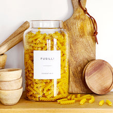 Load image into Gallery viewer, Large Kitchen Storage Jar With Airtight Acacia Wood Lid And Personalised Label
