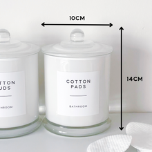 Load image into Gallery viewer, Luxury Gloss White Glass Bathroom Jar With Airtight Lid
