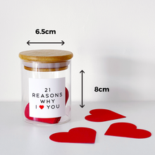 Load image into Gallery viewer, 21 Reasons Why I/We Love You Jar
