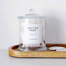 Load image into Gallery viewer, Luxury Clear Glass Bathroom Jar With Airtight Lid
