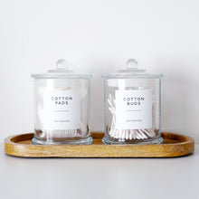 Load image into Gallery viewer, Luxury Clear Glass Bathroom Jar With Airtight Lid
