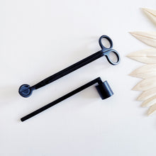 Load image into Gallery viewer, Black Candle Wick Trimmer And Snuffer Set
