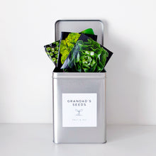 Load image into Gallery viewer, Personalised Garden Seed Storage Tin
