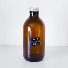Load image into Gallery viewer, Amber Glass Or Plastic Bottle With Stamped Label &amp; Silver Metal Screw Lid
