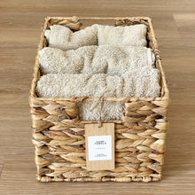 Load image into Gallery viewer, Water Hyacinth Storage Basket With optional Personalised Labels
