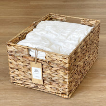 Load image into Gallery viewer, Water Hyacinth Storage Basket With optional Personalised Labels
