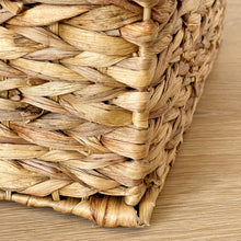 Load image into Gallery viewer, Water Hyacinth Storage Basket With optional Personalised Labels
