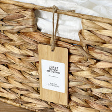 Load image into Gallery viewer, Water Hyacinth Storage Basket With optional Personalised Labels
