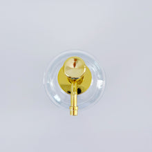 Load image into Gallery viewer, Clear Glass Syrup Bottle With Gold Pump Dispenser
