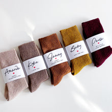 Load image into Gallery viewer, Personalised Romantic Sock Gift - Choice Of Colours
