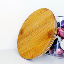 Load image into Gallery viewer, Glass Coffee Pod Storage Jar – Bamboo Airtight Lid

