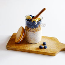 Load image into Gallery viewer, Glass Jar With Bamboo Lid &amp; Spoon
